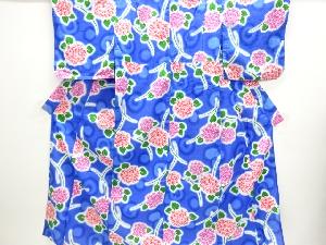 紫陽花模様浴衣